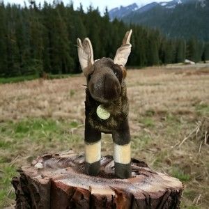 14" Brown MOOSE 🫎 Miyoni by Aurora plush stuffed animal woodland Super Soft NWT